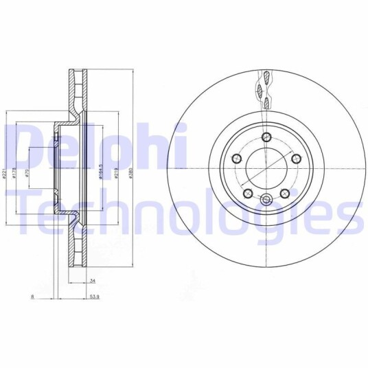 Bremseskive DELPHI BG9079C Bremseskive DELPHI BG9079C