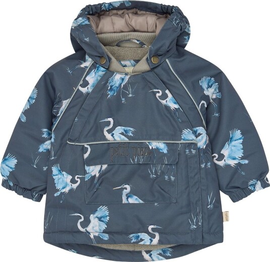 Petit Piao Vinterjakke PPDard Ombre Blue Herron AOP Petit Piao 2 år (92) Vinterjakke Blå Lyseblå Marineblå