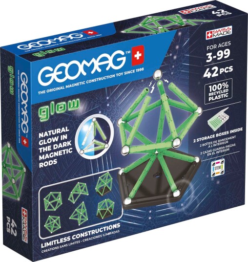 Geomag GLOW Byggesett 42 Deler Geomag GLOW Byggesett 42 Deler
