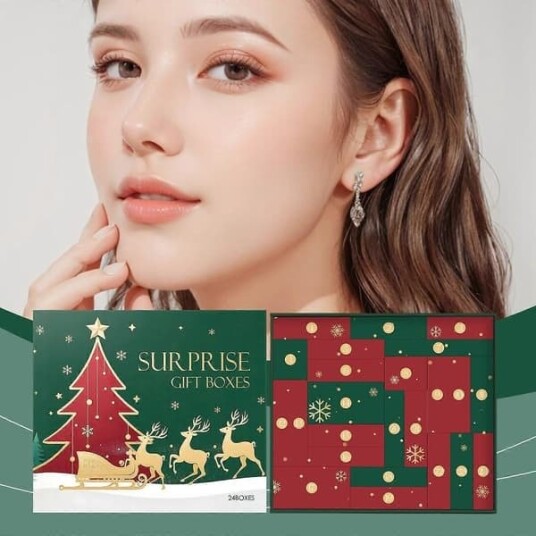 Sminke Adventskalender 2025 24 Dager Sminke & Kosmetiske Overraskelser Julekalender Nedtelling Gave Til Kvinner Sminke Adventskalender Gavesett For Jenter