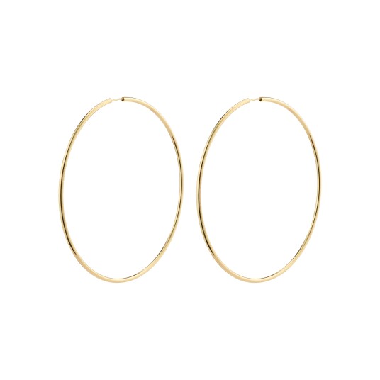 Pilgrim APRIL maxi hoop øredobber gullbelagt Pilgrim APRIL maxi hoop øredobber gullbelagt