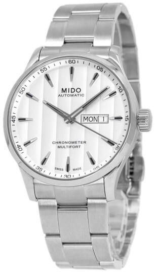 Mido Herreklokke M038.431.11.031.00 Multifort Sølvfarget/Stål Ø42