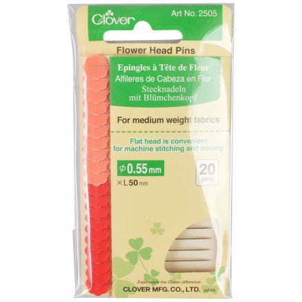 Clover Knappenåler Patchworknåler Blomster 0,55x50mm 20 stk