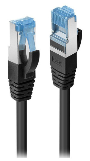 Lindy Cat6a Koblingskabel 1,5 m S/FTP Svart