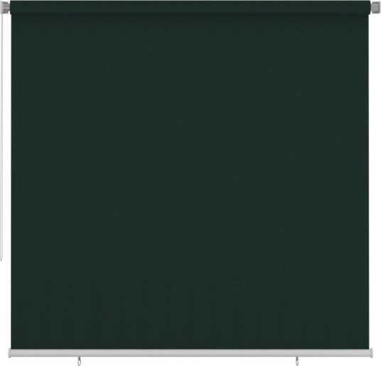vidaXL Utendørs rullegardin 245 (B) x 230 (H) cm mørkegrønn HDPE