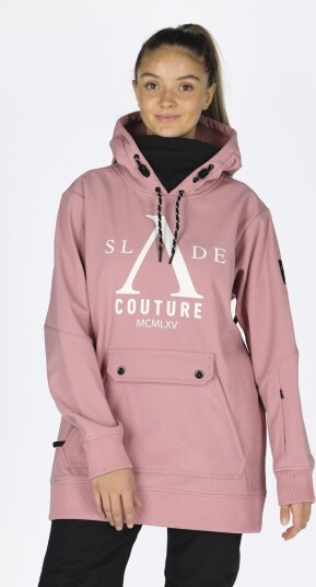 Slade Colorado Softshell Snow Hood W Dusty Rose/White 40 Vinterjakker