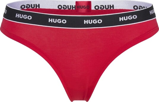 HUGO Thong Stripe Pyp Red XL HUGO Thong Stripe Pyp Red XL