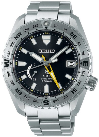 Seiko Herreklokke SNR025J1 Prospex Sort/Titan Ø44.8 mm