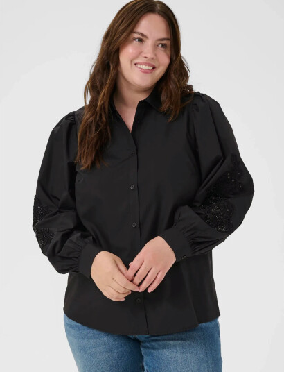 Kaffe Curve Kcnicky Shirt - Black - 44