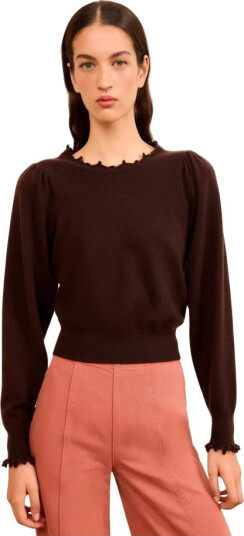 Ulla Johnson Dame Strikkevarer Brun L,