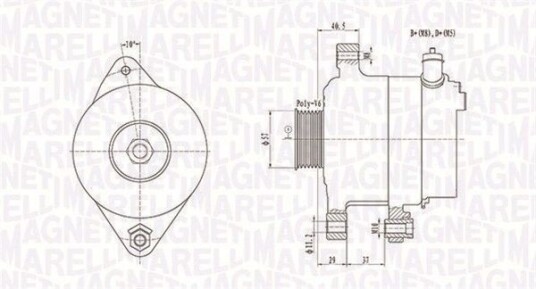 Dynamo MAGNETI MARELLI 063731949010 Dynamo MAGNETI MARELLI 063731949010