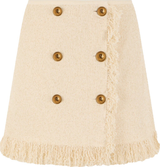 Elisabetta Franchi Dame Skjørt Beige S,