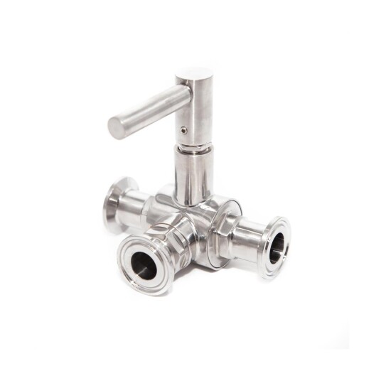 3-veis kuleventil, TC34mm DN15 Bygg på systemet ditt Brewtools