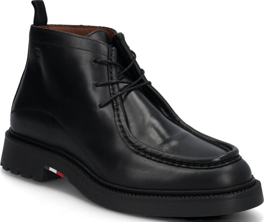 Tommy Hilfiger Corporate Casual Lth Moc Chukka BLACK 42