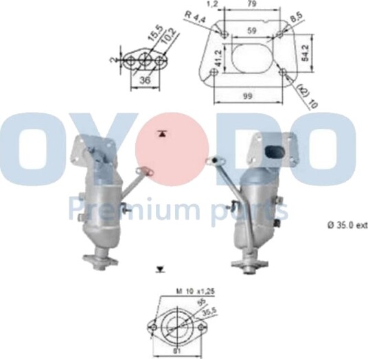 Oyodo 10N0128-OYO Katalysator