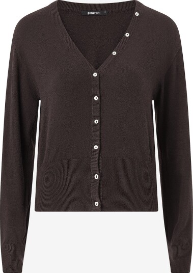 Gina Tricot Kardigan Knitted fitted cardigan Brun