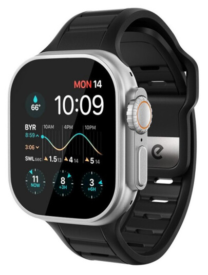 Keybudz Journey Klokkereim for Apple Watch 44 49mm Matt Sort
