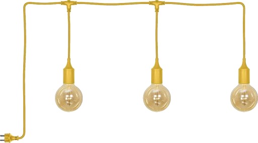 Osram Endura Decor oppladbar utendørs pendellampe 7 meter gul