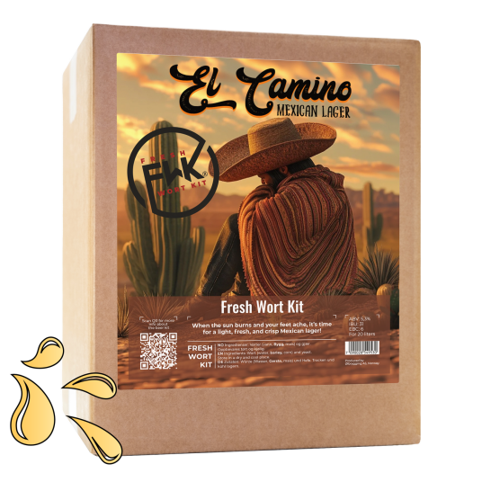Fwk FWK El Camino Mexican Lager Ferdig brygget vørter til 20L øl Fwk FWK El Camino Mexican Lager Ferdig brygget vørter til 20L øl