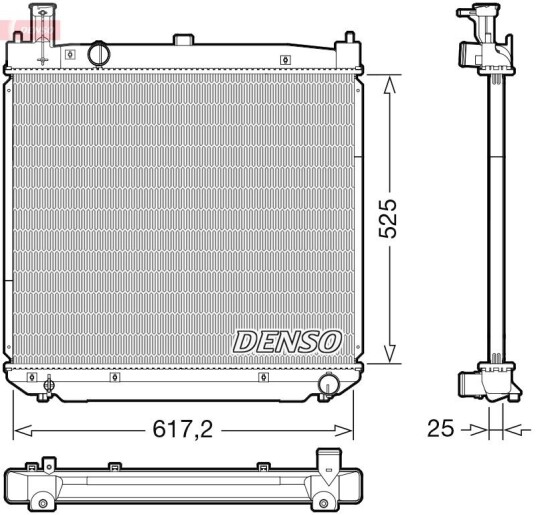 Radiator DENSO DRM50141 Radiator DENSO DRM50141