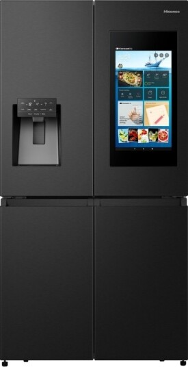 Hisense RQ760N4IFE 4-Dørs Kombiskap med Vannautomat og Isdispenser Svart Hisense RQ760N4IFE 4-Dørs Kombiskap med Vannautomat og Isdispenser Svart