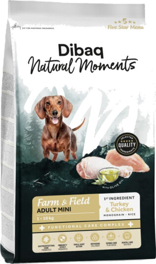 DIBAQ Natural Moments Mini Hundemat 2 kg - Tørrfôr for Voksne DIBAQ Natural Moments Mini Hundemat 2 kg - Tørrfôr for Voksne