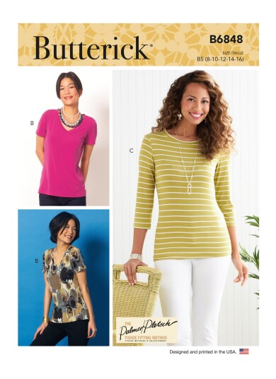 Butterick 6848 - Topp B5 (8-10-12-14-16)