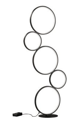 Trio Lighting Rondo gulvlampe sort 115 cm