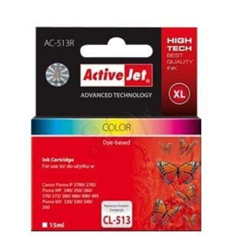 ActiveJet EXPACJACA0113 - Blekkpatron Fargestoffbasert Cyan, Fargestoffbasert Gul