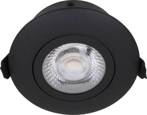 Nordtronic Low Profile Flexible downlight Ø8,3 cm sort 3000K