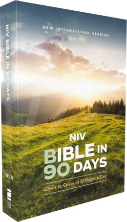 NIV, Bible in 90 Days, Paperback Cover to Cover in 12 Pages a Day