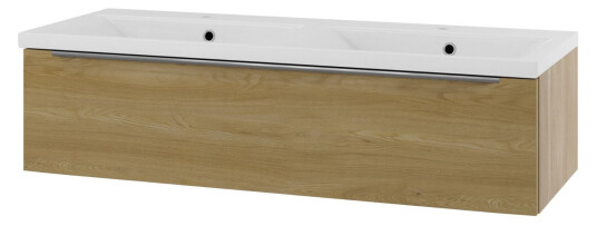 Linn Bad Mari D45 Servantskap med 1 Skuff Eik / 120cm Dobbel Linn Bad Mari D45 Servantskap med 1 Skuff Eik / 120cm Dobbel