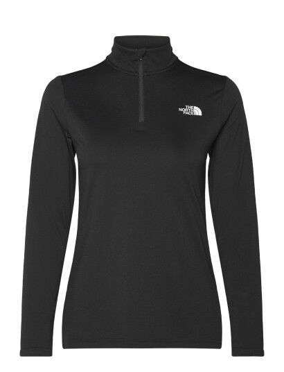 The North Face W Flex 1/4 Zip Tee Slim - Black - XS