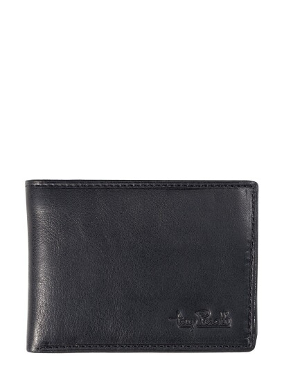 Tony Perotti Billfold With Zipper Coin Pocket - Black - ONE SIZE