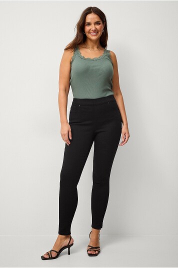 Zizzi - Jeggings jTalia - Svart