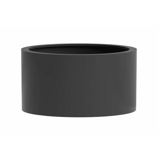 Homefactory Fiberstone Round plain matt black 302030