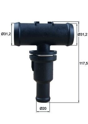 Termostat MAHLE ORIGINAL TH 53 75