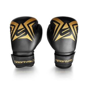 SportMe Boksehanske Gold Junior, black/gold, 12 oz