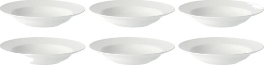 Rörstrand Swedish Grace dyp tallerken 25 cm 6 pk snø hvit