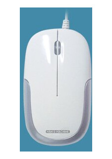 Man & Machine C Mouse, Ambidekstriøs, Laser, Usb Type-A, 1000 Dpi, Hvit