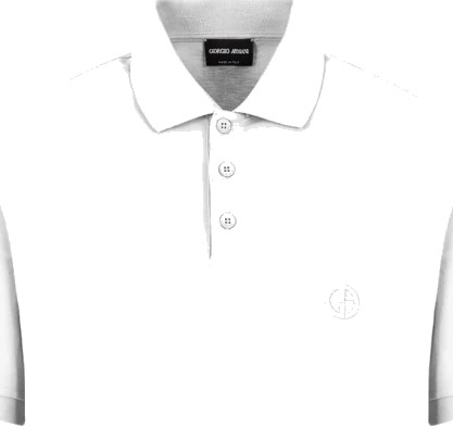 Giorgio Armani Herre Topper Hvit 2XL,
