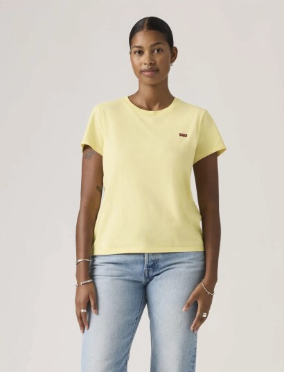 Levi"s® Perfect Tee French Vanilla Cot Yellow L