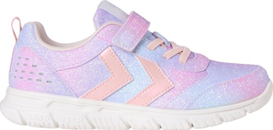 hummel Crosslite Glitter Dot 4 Borrelås Sneakers Barn Blå/Pink 26