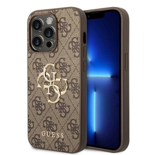 Guess Mobildeksel iPhone 15 Pro Max 6,7" med 4G Logo Brun