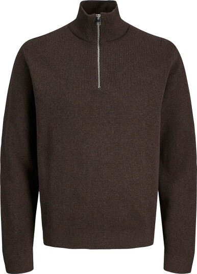 Jack & Jones Genser jprBlamilano Stitch Knit Half Zip S Brun Jack & Jones Genser jprBlamilano Stitch Knit Half Zip S Brun