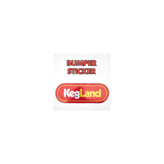 Kegland Bumper Sticker klistremerke med logo