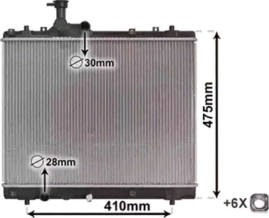 VAN WEZEL 52002137 Radiator motorkjøling VAN WEZEL 52002137 Radiator motorkjøling