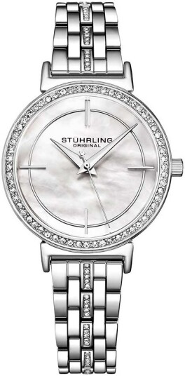 Stührling Original Dameklokke 3987.2 Symphony Hvit/Stål Ø33 mm