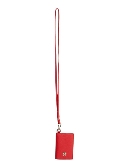 Tommy Hilfiger Th Icon Cc Holder W/Strap Red Tommy Hilfiger Th Icon Cc Holder W/Strap Red