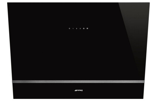 Smeg Linea Vegghengt Kjøkkenvifte 666 m³/h Svart med Belysning